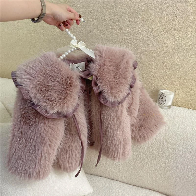 Winter Clothing Toddler - Kış Kızların Yün Kazak Ceket Sonbahar