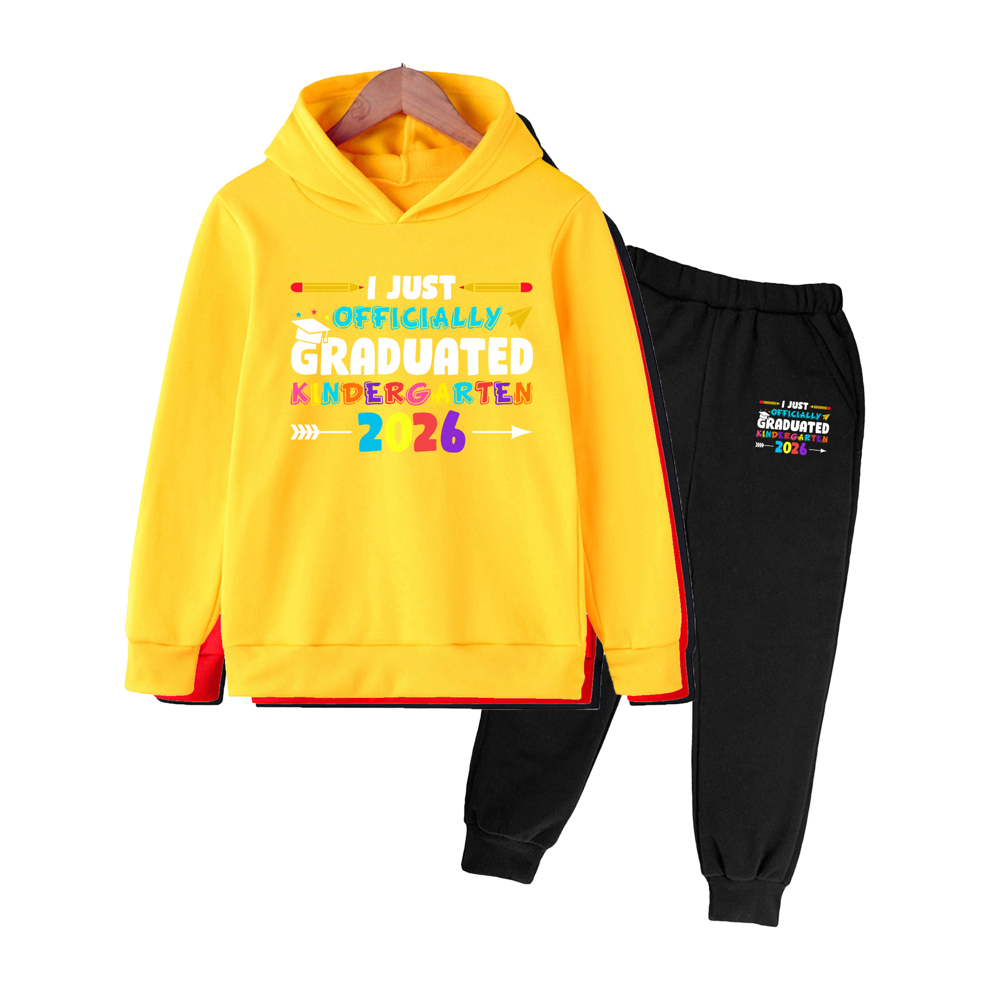 Winter Clothing Kindergarten - Resmi Anaokulu 2026 Baskılı Çocuk Kapüşonlu