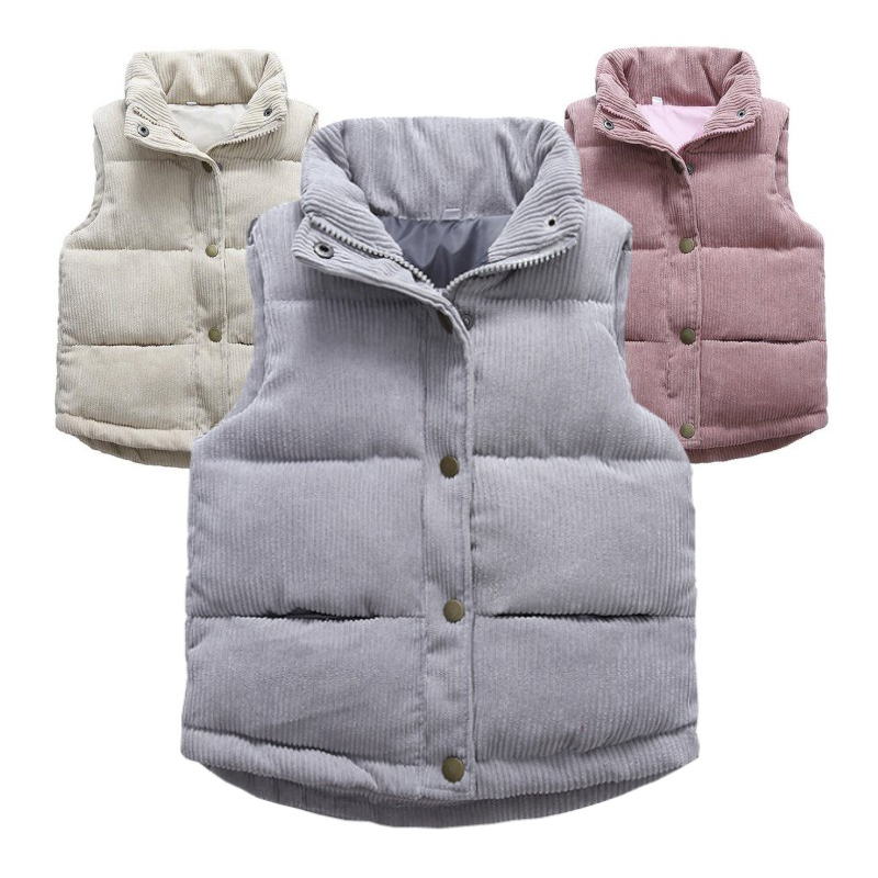 Winter Clothing Kids - Çocuklar erkek kız kadife yelekler kalınlaşmak