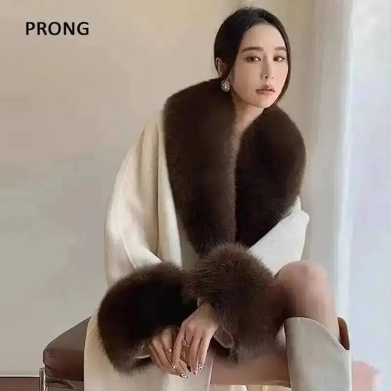 Winter Clothing Online - 100% gerçek tilki kürk yaka kış