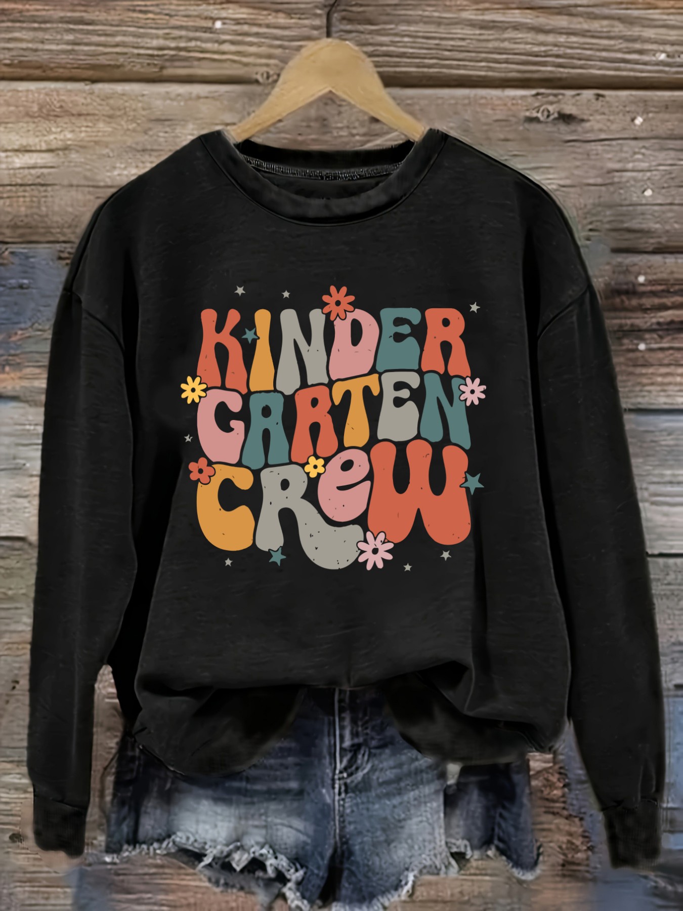 Winter Clothing Kindergarten - Kadın Günlük Uzun Kollu Bisiklet Yaka