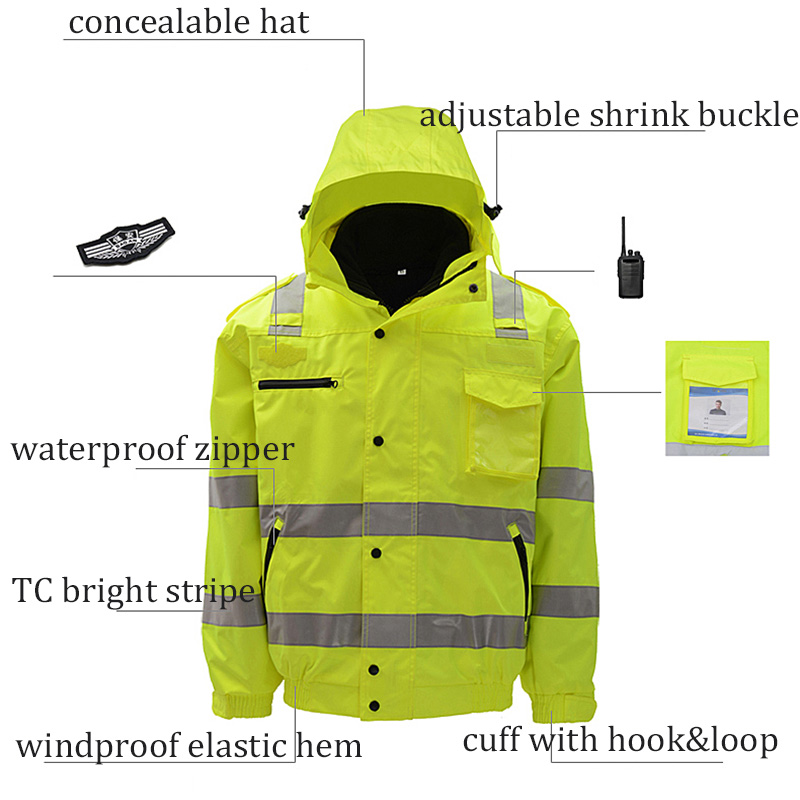 Su geçirmez Bombacı Ceket Hi V - Quality Winter Clothing Bomber Jacket incelemesi ve fiyatı