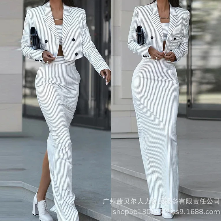 Çizgili Blazer ceket & yarık e - Winter Clothing Online incelemesi ve fiyatı