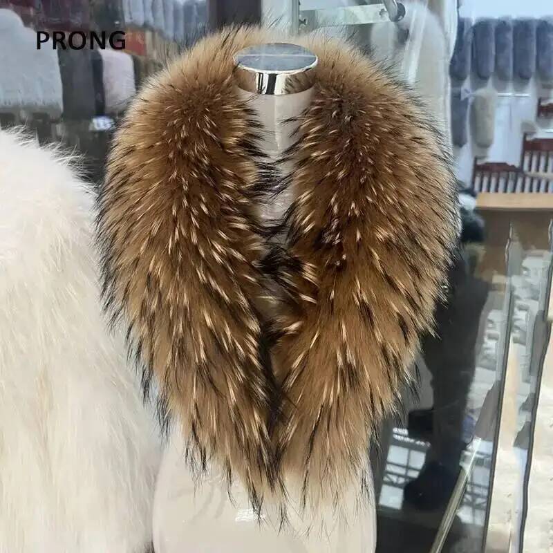 Doğal rakun kürk yaka gerçek k - Winter Clothing Online incelemesi ve fiyatı