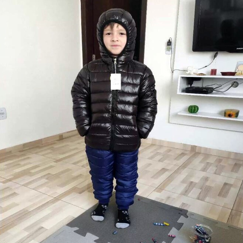 Kapşonlu hafif aşağı ceketler  - Winter Clothing Kids incelemesi ve fiyatı