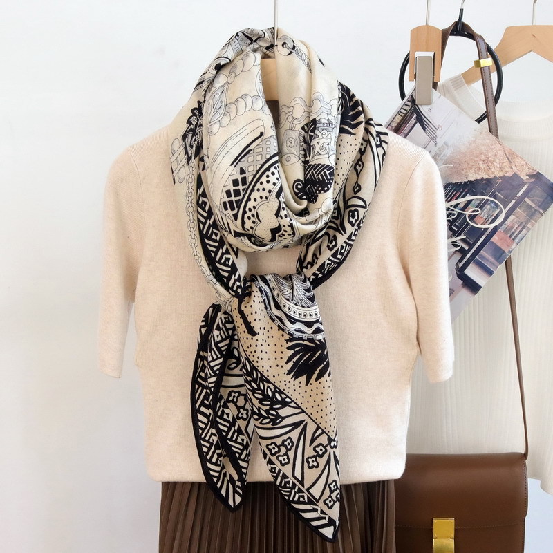 İpek Yün Eşarp 135CM Lüks Tasa - Winter Clothing Hong Kong incelemesi ve fiyatı