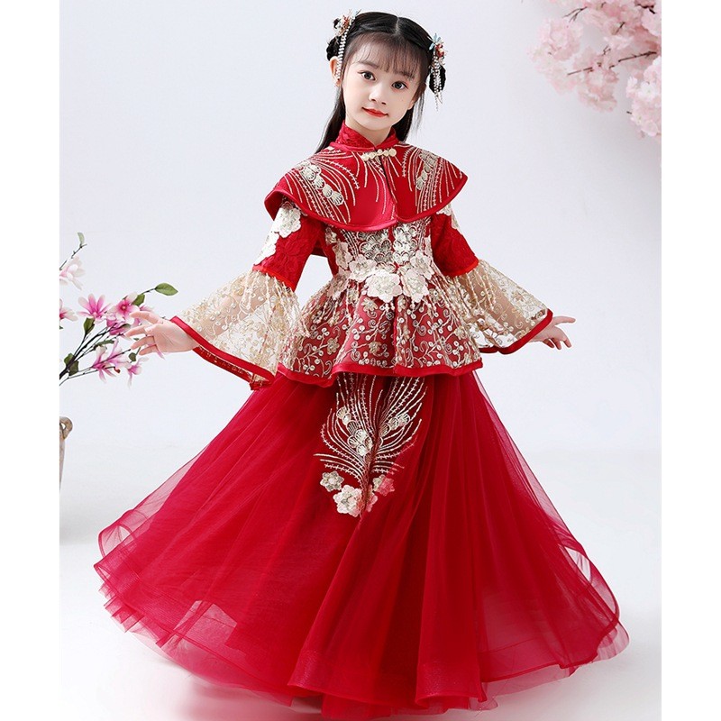 Kızlar Hanfu Cheongsam Kostüm  - Winter Clothing Kids incelemesi ve fiyatı