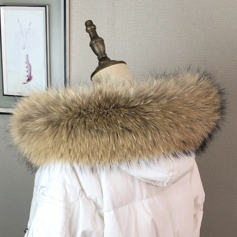 Ceket için gerçek kürk yaka Pa - Winter Clothing Fashion incelemesi ve fiyatı