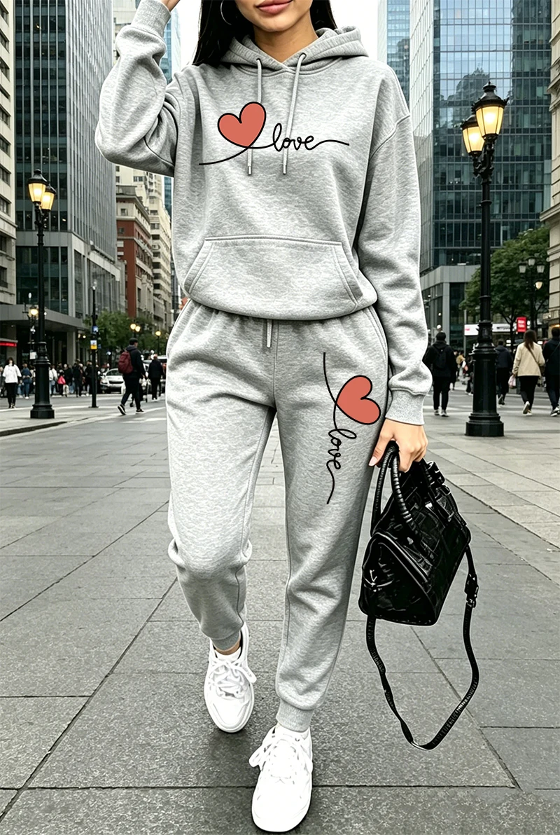 Kadın Eşofman Takımı Baskılı G - Winter Clothing Fashion incelemesi ve fiyatı