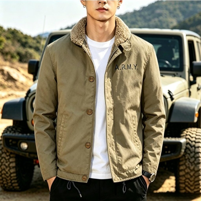 Yeni Moda Erkek Polar Sıcak Kı - Quality Winter Clothing Bomber Jacket incelemesi ve fiyatı